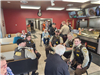 Officers gather with residents for Coffee with a Cop