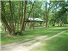 Roadside Park Shelter Among the Trees