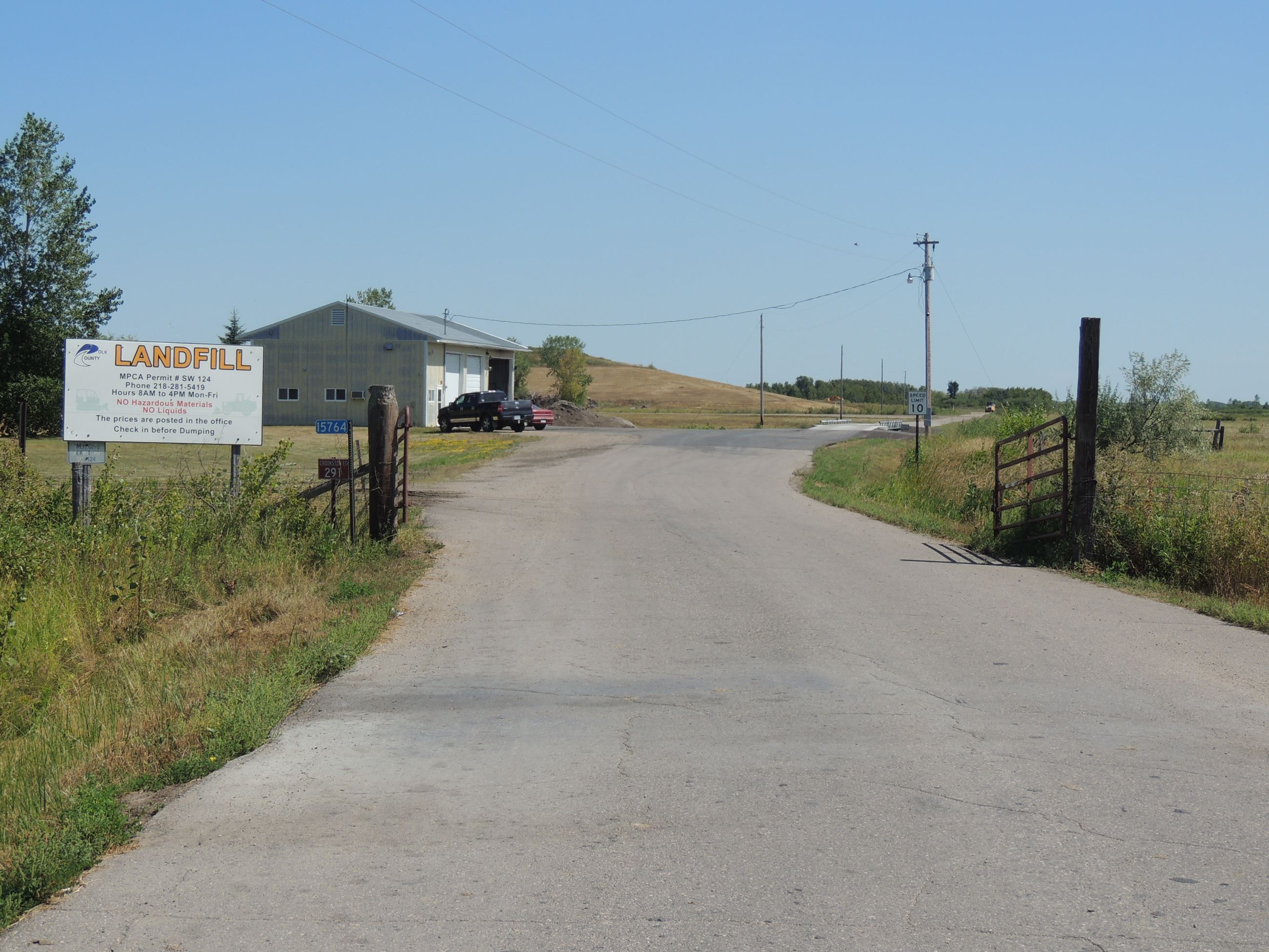 Polk County Landfill Front Gate