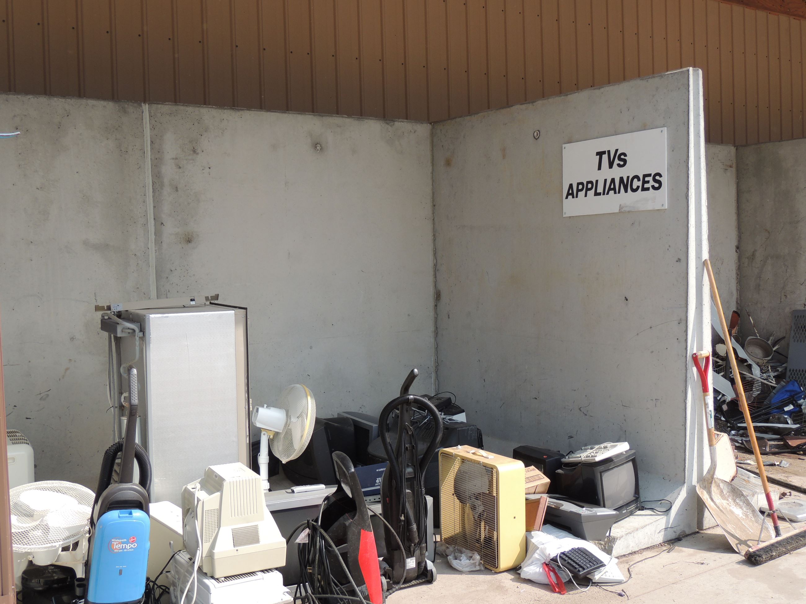 TVs and Appliances Drop-Off Area