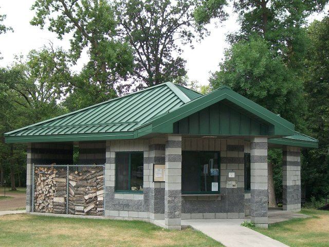 Polk County Park Building with Firewood Storage