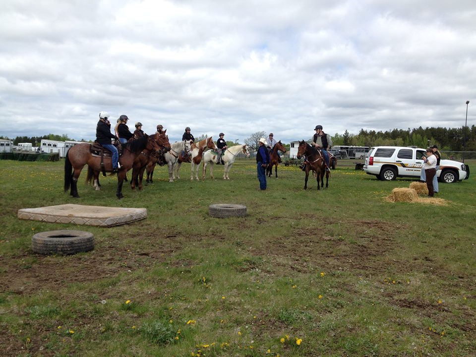 Members at Crow Wing County Mounted Patrol Clinic - May 2015