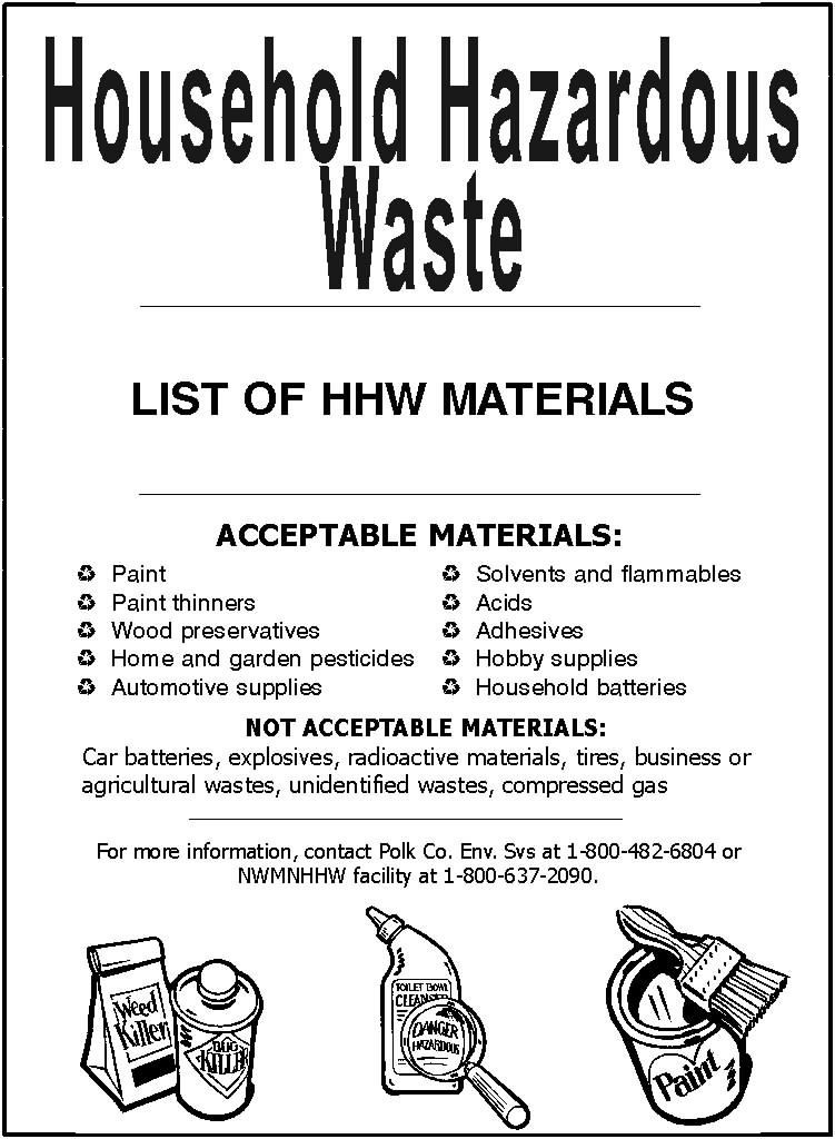 List of Acceptable Household Hazardous Wastes (HHW) Items (JPG) Opens in new window